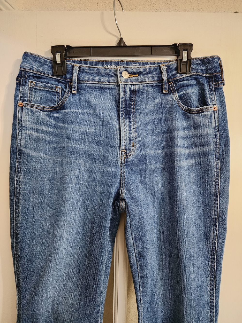 Old Navy High Rise Vintage Cropped Flare Jeans Size 12 - Picture 5 of 13